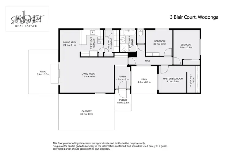Floorplan of Homely house listing, 3 BLAIR COURT, Wodonga VIC 3690