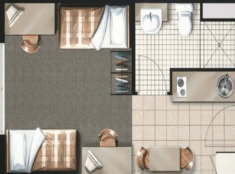 Floorplan of Homely apartment listing, 1103/188 Shafston Avenue, Kangaroo Point QLD 4169