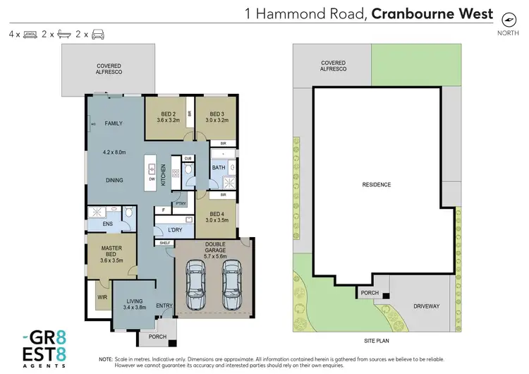 Floorplan of Homely house listing, 1 HAMMOND ROAD, Cranbourne West VIC 3977