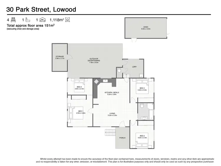Floorplan of Homely house listing, 30 PARK STREET, Lowood QLD 4311