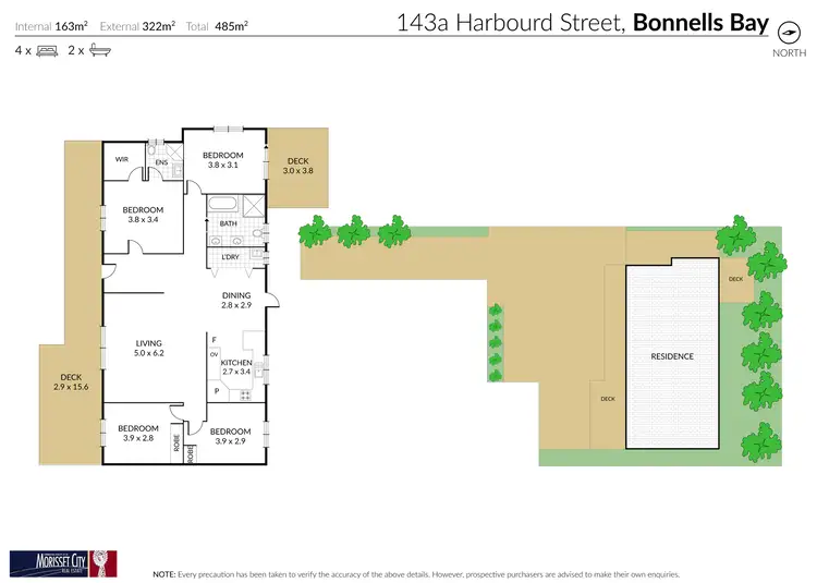 Floorplan of Homely house listing, 143A Harbord Street, Bonnells Bay NSW 2264