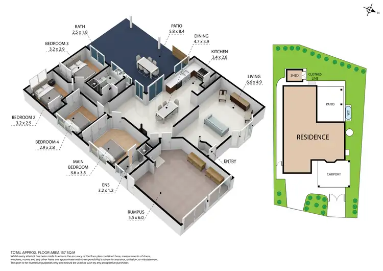 Floorplan of Homely house listing, 4 Regal Drive, Regents Park QLD 4118