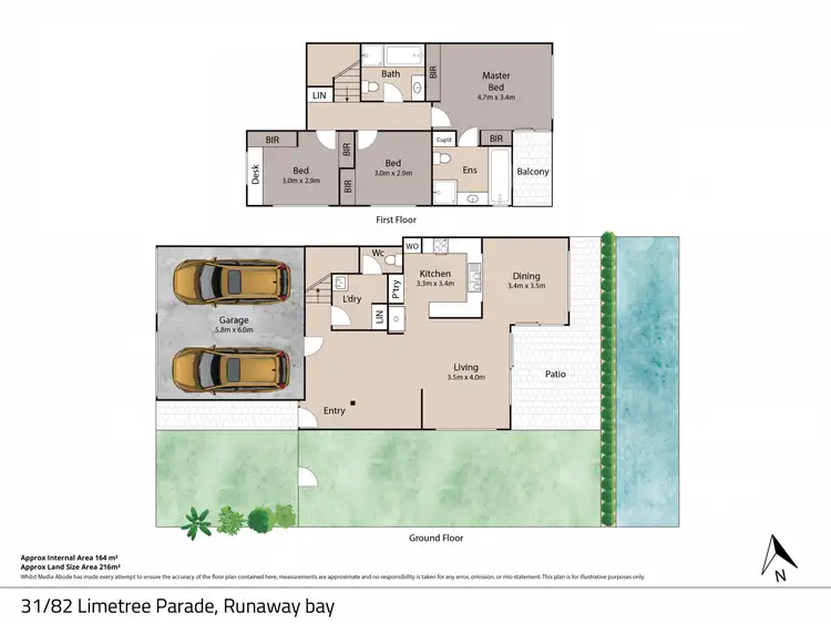 Floorplan of Homely townhouse listing, 31/82 Limetree Parade, Runaway Bay QLD 4216