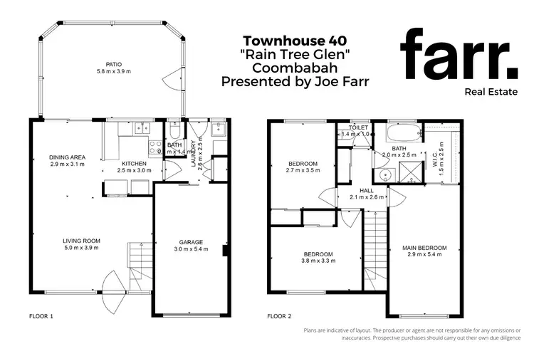 Floorplan of Homely townhouse listing, 40/27 Rain Tree Glen, Coombabah QLD 4216