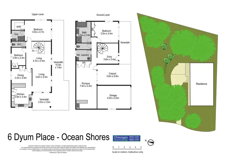 Floorplan of Homely house listing, 6 Dyum Place, Ocean Shores NSW 2483