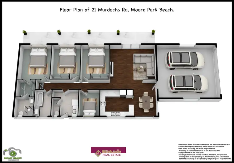 Floorplan of Homely house listing, 21 Murdochs Road, Moore Park Beach QLD 4670