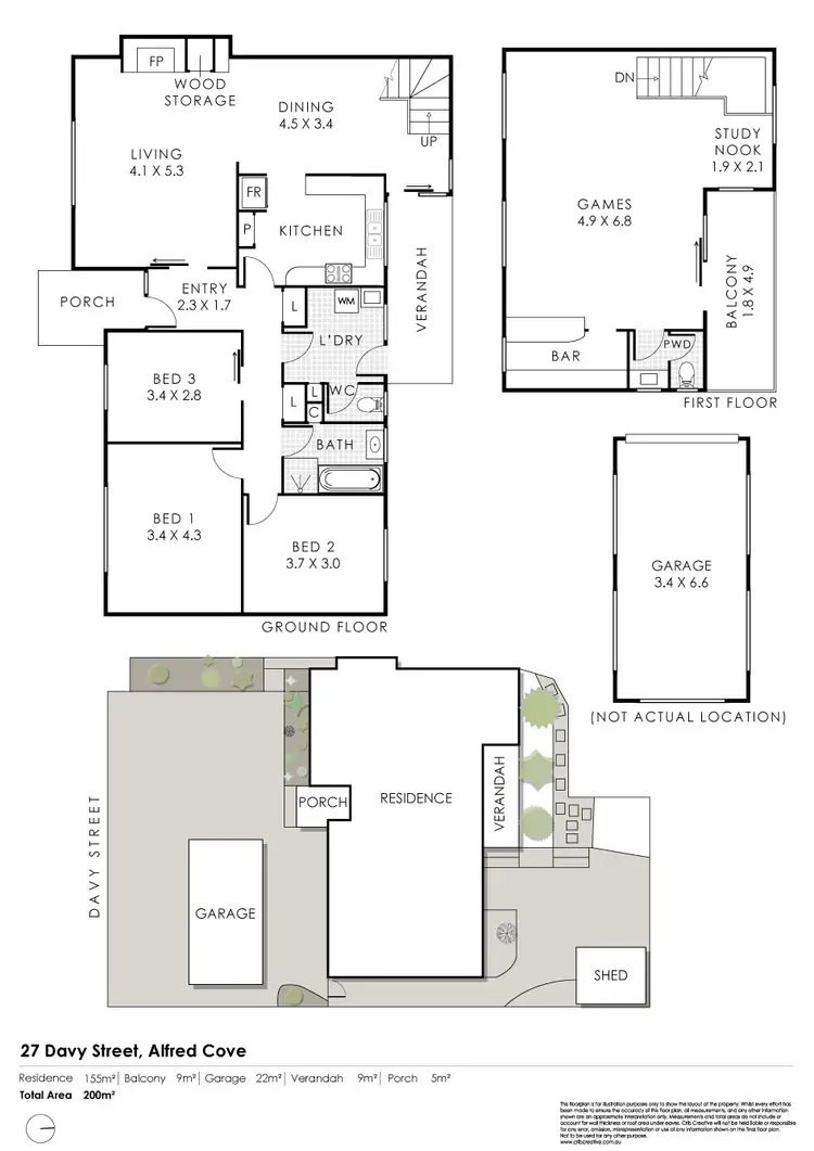 Floorplan of Homely house listing, 27 Davy Street, Alfred Cove WA 6154