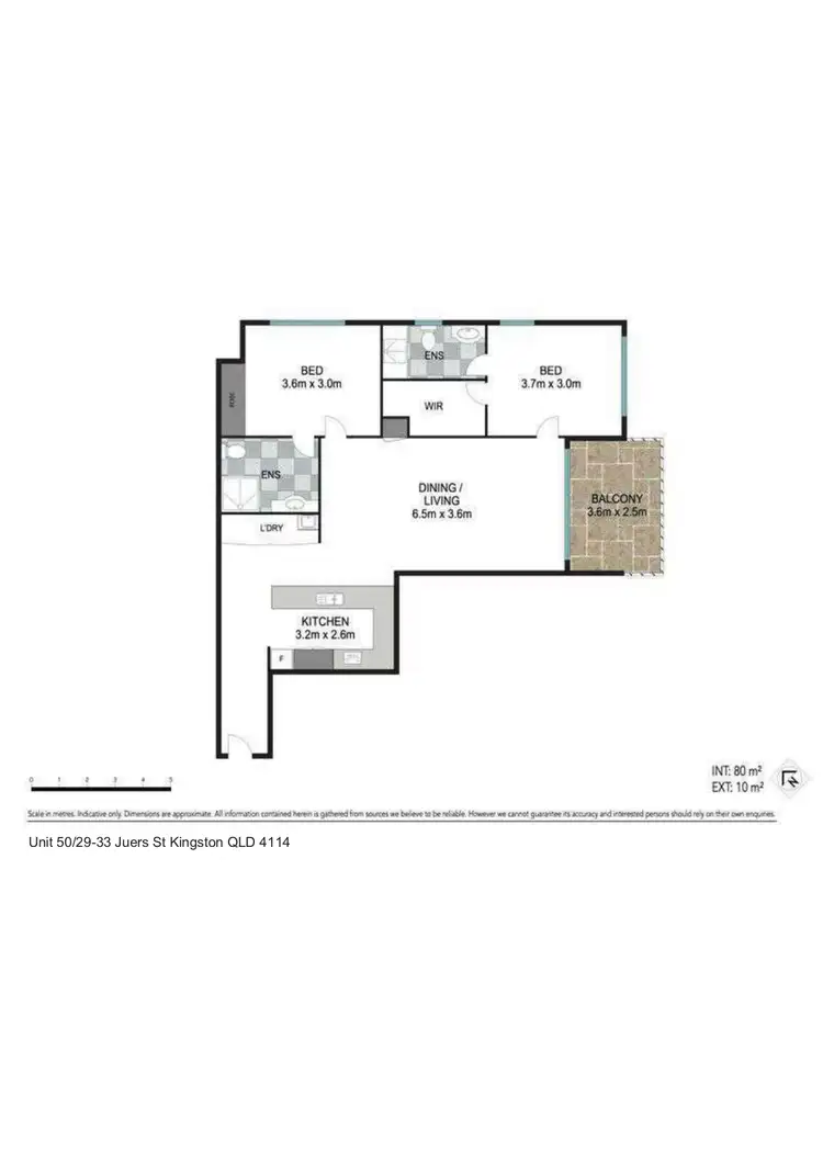 Floorplan of Homely apartment listing, 50/29-33 Juers Street, Kingston QLD 4114
