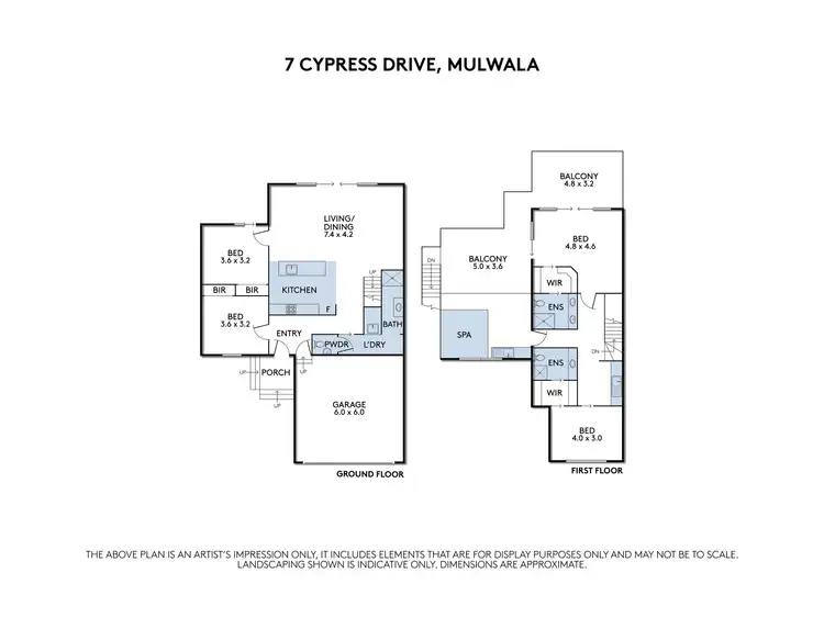 Floorplan of Homely house listing, 7 Cypress Drive, Mulwala NSW 2647