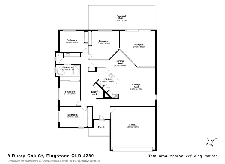 Floorplan of Homely house listing, 8 Rusty Oak Court, Flagstone QLD 4280