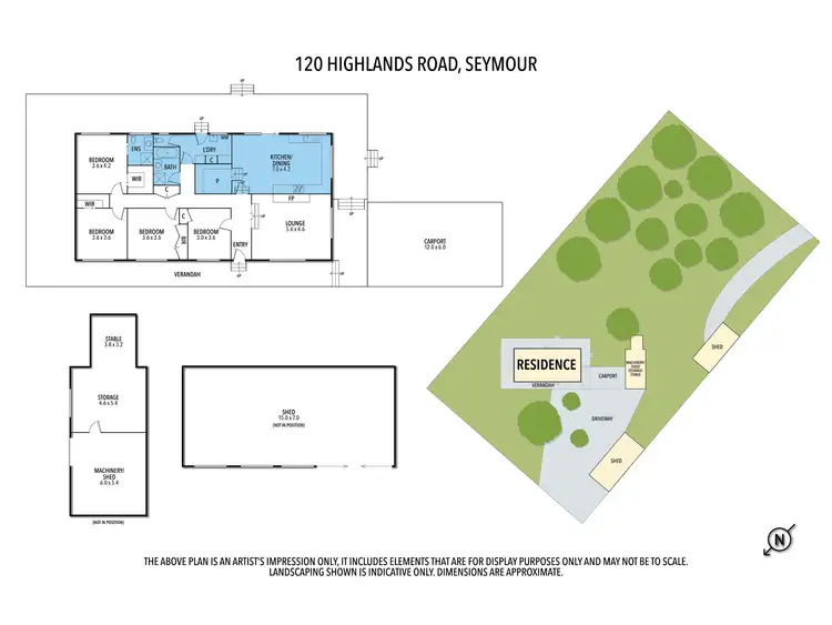Floorplan of Homely rural property listing, 120 HIGHLANDS ROAD, Seymour VIC 3660