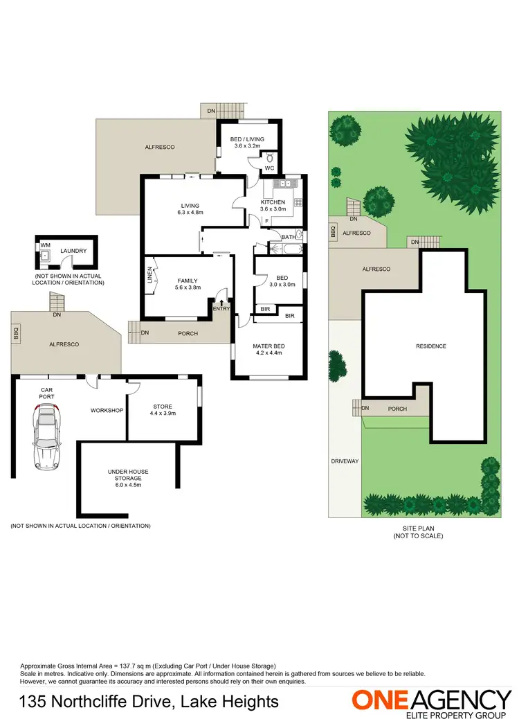 Floorplan of Homely house listing, 135 Northcliffe Drive, Lake Heights NSW 2502