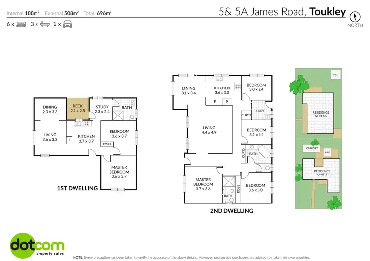 Floorplan of Homely house listing, 5 & 5A James Road, Toukley NSW 2263