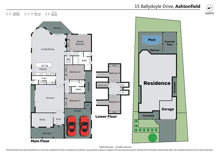 Floorplan of Homely house listing, 15 Ballydoyle Drive, Ashtonfield NSW 2323