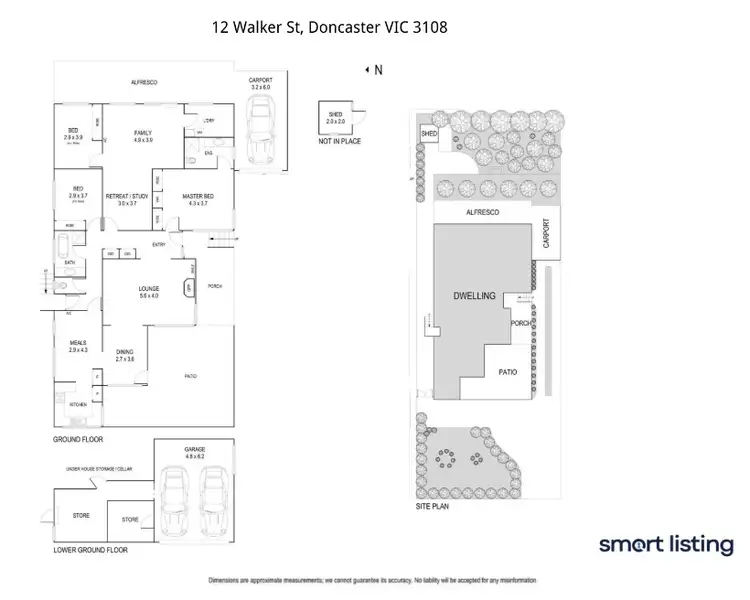 Floorplan of Homely house listing, 12 Walker Street, Doncaster VIC 3108