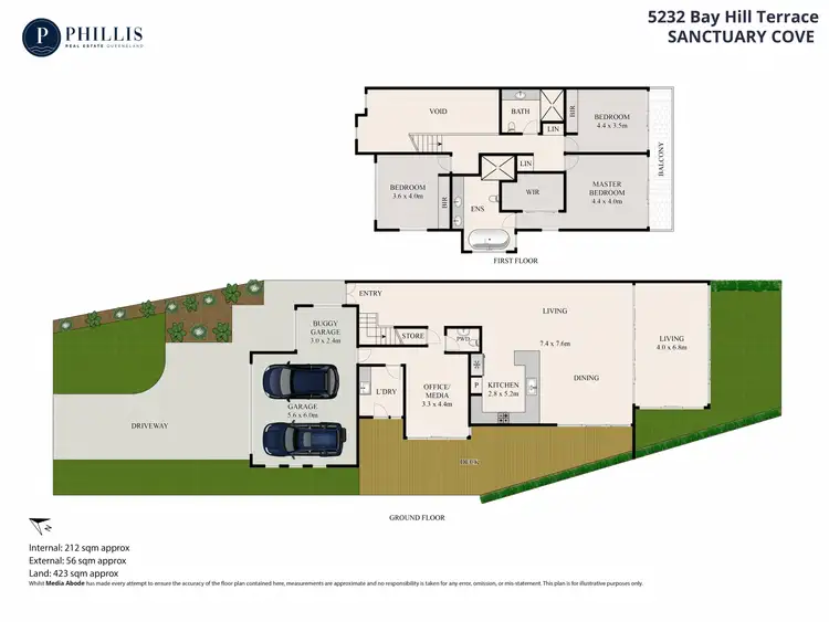 Floorplan of Homely house listing, 5232 Bay Hill Terrace, Sanctuary Cove QLD 4212