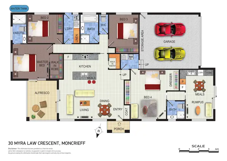Floorplan of Homely house listing, 30 Myra Law Crescent, Moncrieff ACT 2914