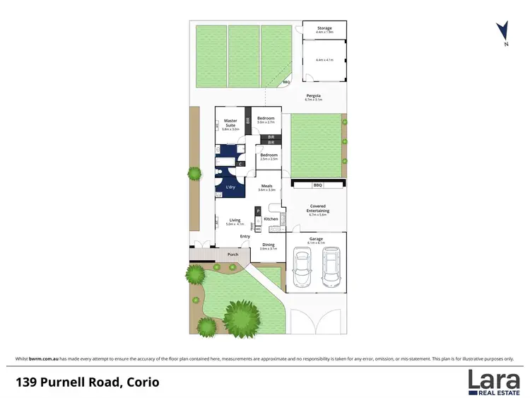 Floorplan of Homely house listing, 139 Purnell Road, Corio VIC 3214