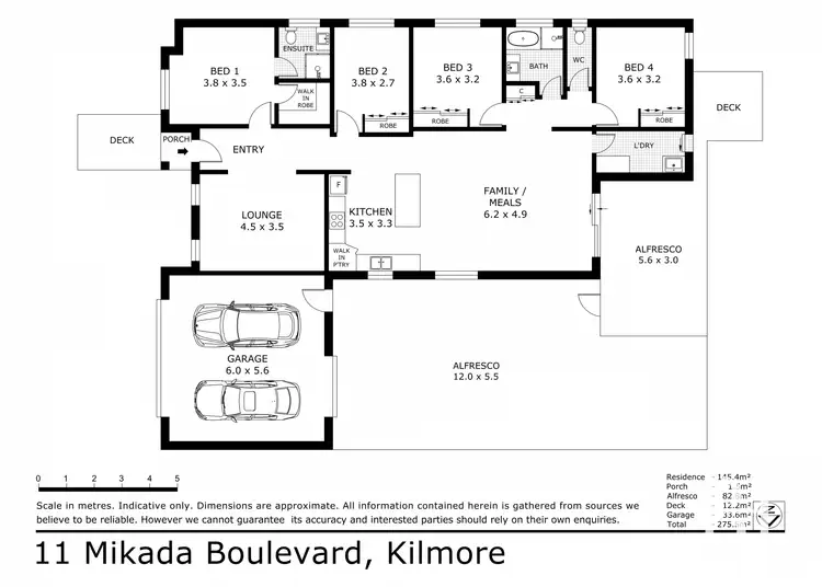Floorplan of Homely house listing, 11 Mikada Boulevard, Kilmore VIC 3764