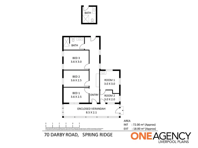 Floorplan of Homely house listing, 70 Darby Road, Spring Ridge NSW 2343