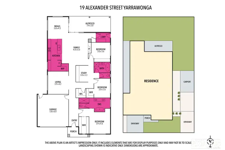 Floorplan of Homely house listing, 19 Alexander Street, Yarrawonga VIC 3730