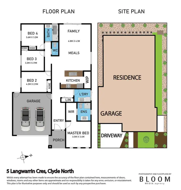 Floorplan of Homely house listing, 5 Langwarrin Crescent, Clyde North VIC 3978