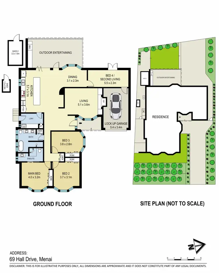 Floorplan of Homely house listing, 69 Hall Drive, Menai NSW 2234