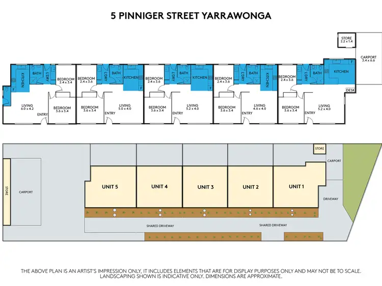 Floorplan of Homely unit listing, Unit 3/5 Pinniger Street, Yarrawonga VIC 3730