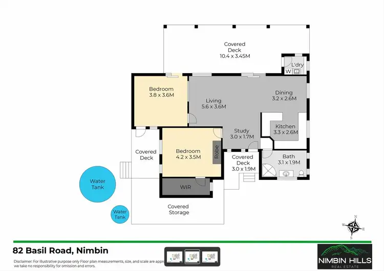 Floorplan of Homely house listing, 82 Basil Road, Nimbin NSW 2480