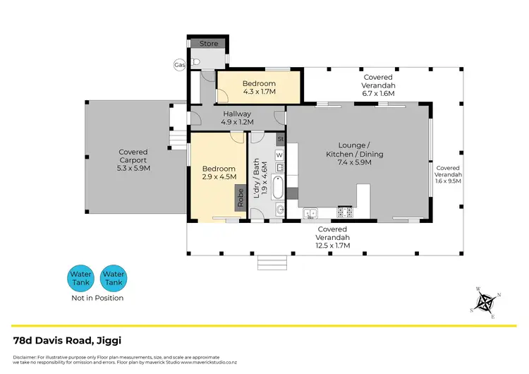 Floorplan of Homely rural property listing, 78D Davis Road, Jiggi NSW 2480