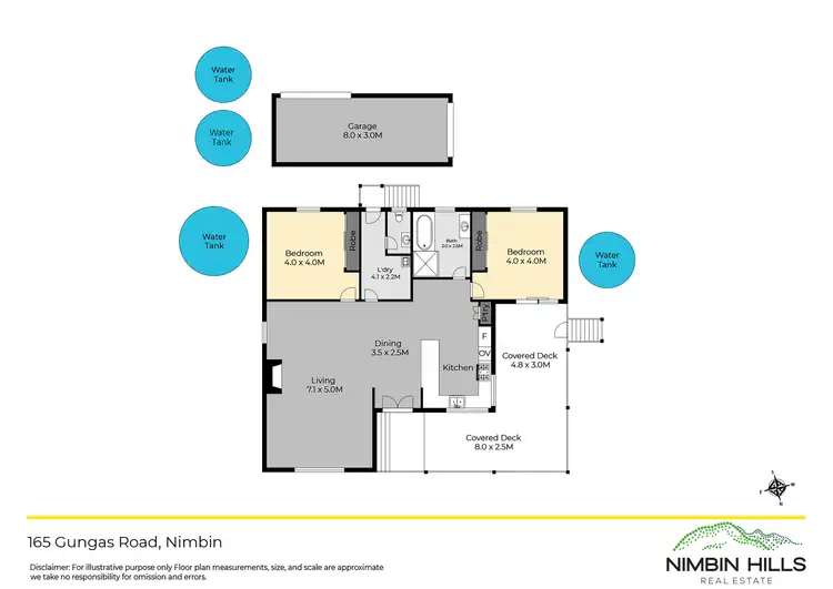 Floorplan of Homely rural property listing, 165 Gungas Road, Nimbin NSW 2480