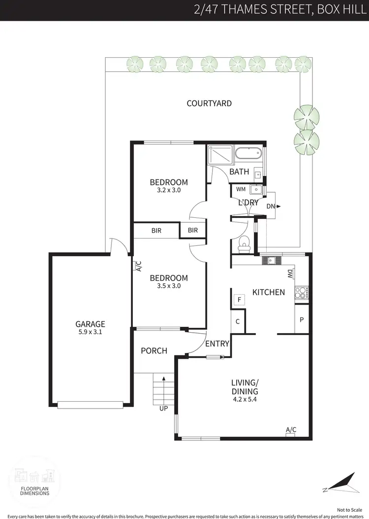 Floorplan of Homely villa listing, 2/47 Thames Street, Box Hill VIC 3128