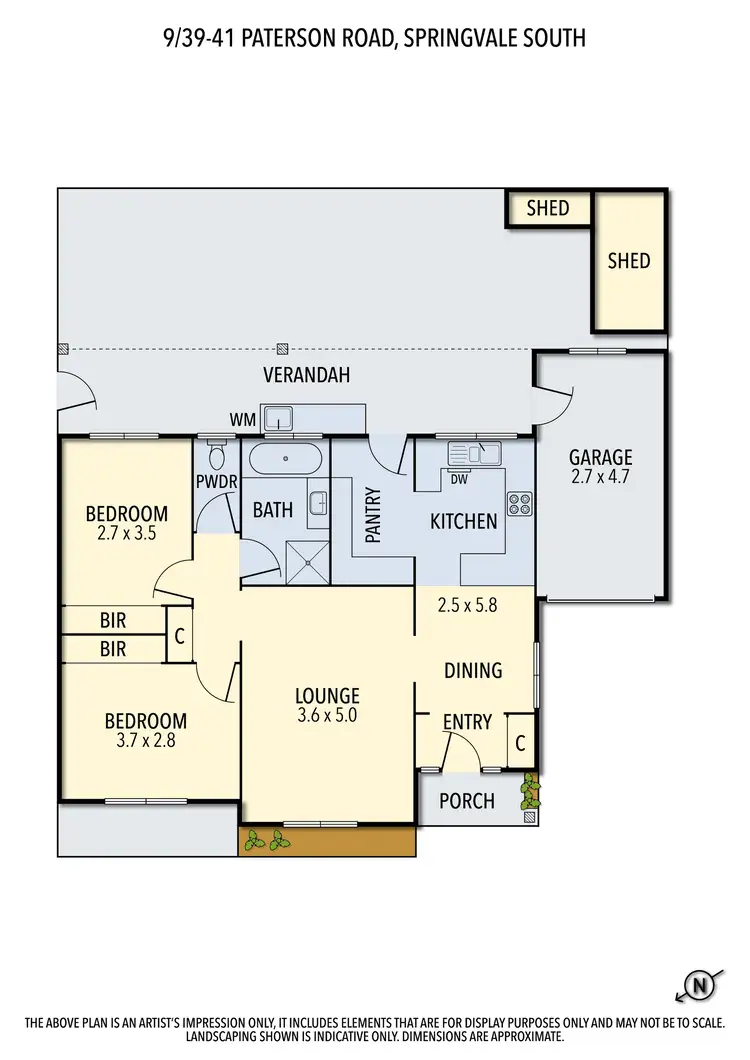 Floorplan of Homely unit listing, 9/39-41 Paterson Road, Springvale South VIC 3172