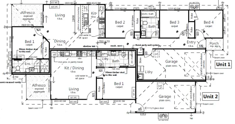 Floorplan of Homely semi-detached listing, 4 New Street, Bundamba QLD 4304