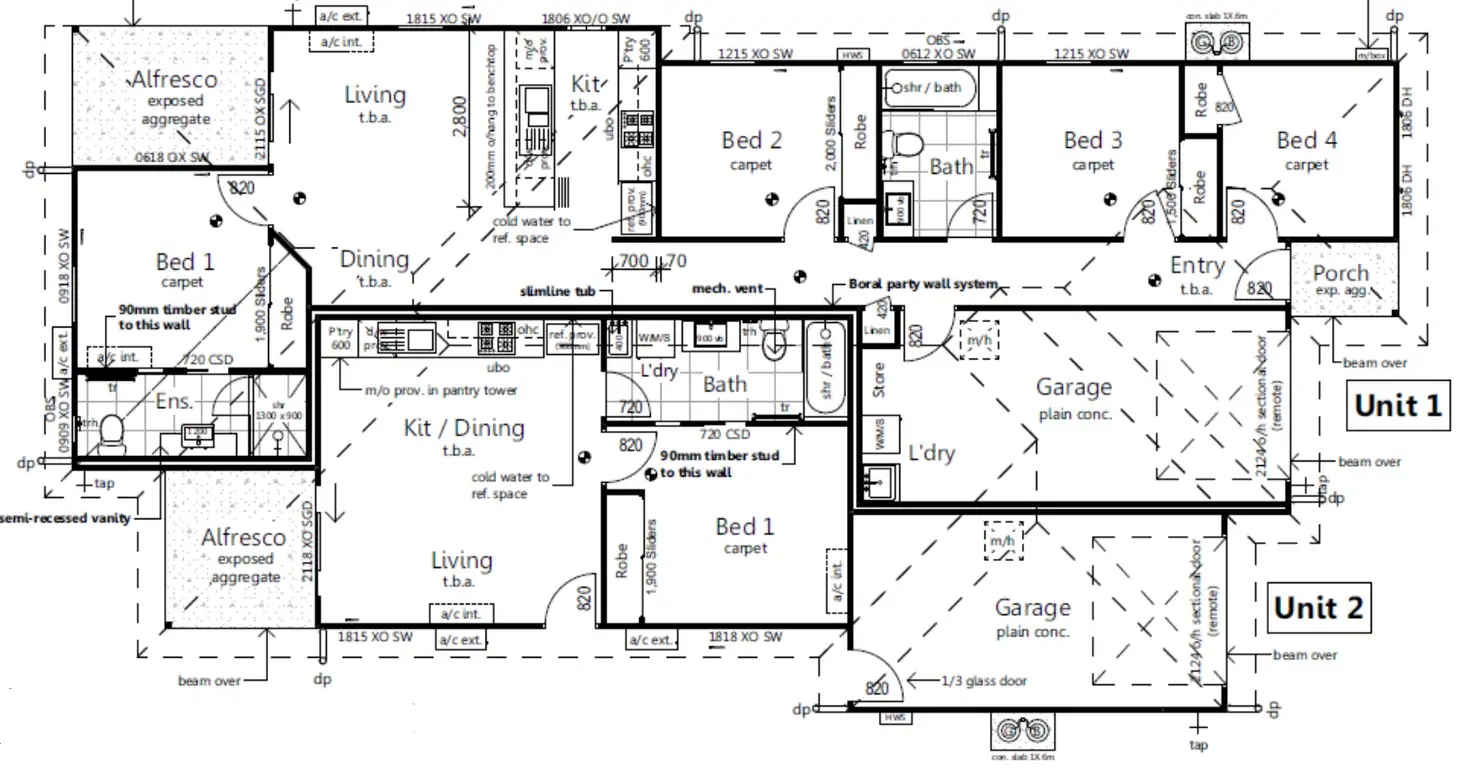 Floorplan of Homely semi-detached listing, 4 New Street, Bundamba QLD 4304