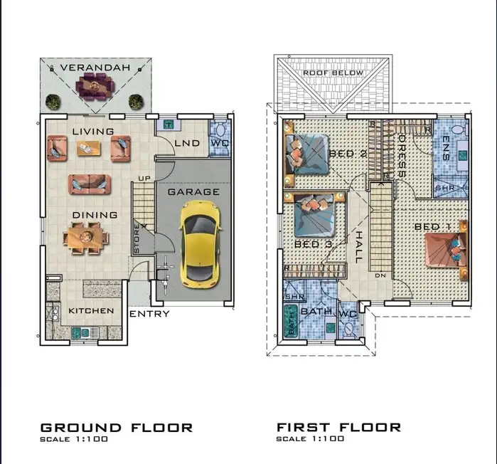Floorplan of Homely apartment listing, 89/20 Stewart Road, Griffin QLD 4503