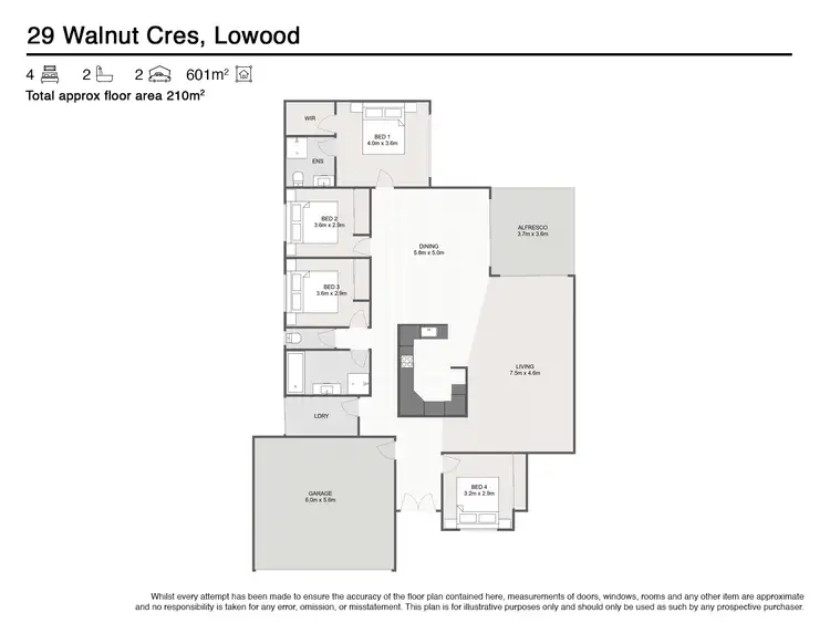 Floorplan of Homely house listing, 29 WALNUT CRESCENT, Lowood QLD 4311
