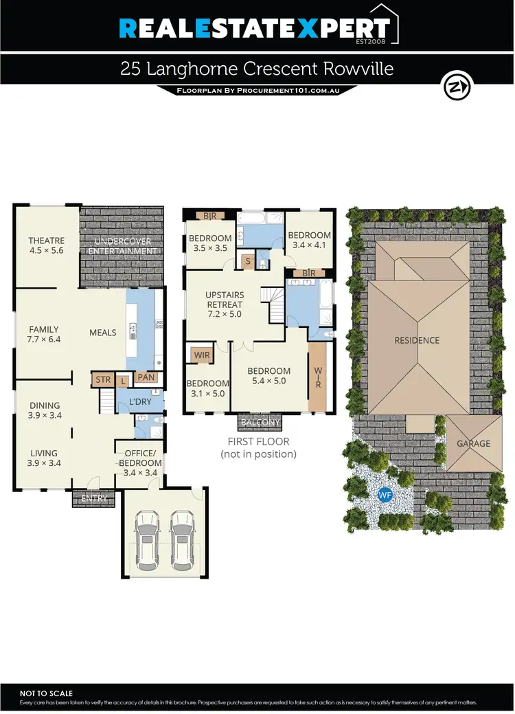 Floorplan of Homely house listing, 25 Langhorne Crescent, Rowville VIC 3178
