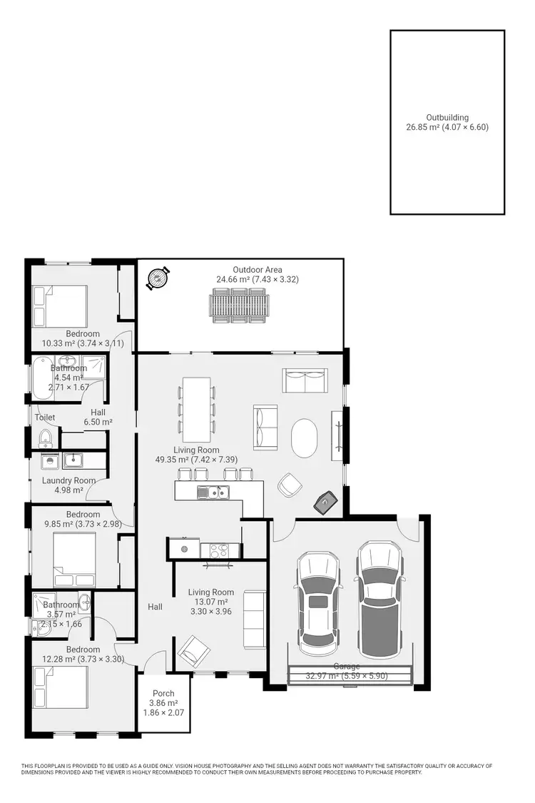 Floorplan of Homely house listing, 5 Karalanza Drive, Mildura VIC 3500