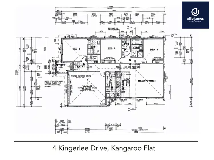 Floorplan of Homely house listing, 4 Kingerlee Drive, Kangaroo Flat VIC 3555