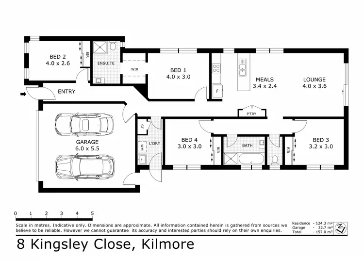 Floorplan of Homely house listing, 8 Kingsley Close, Kilmore VIC 3764