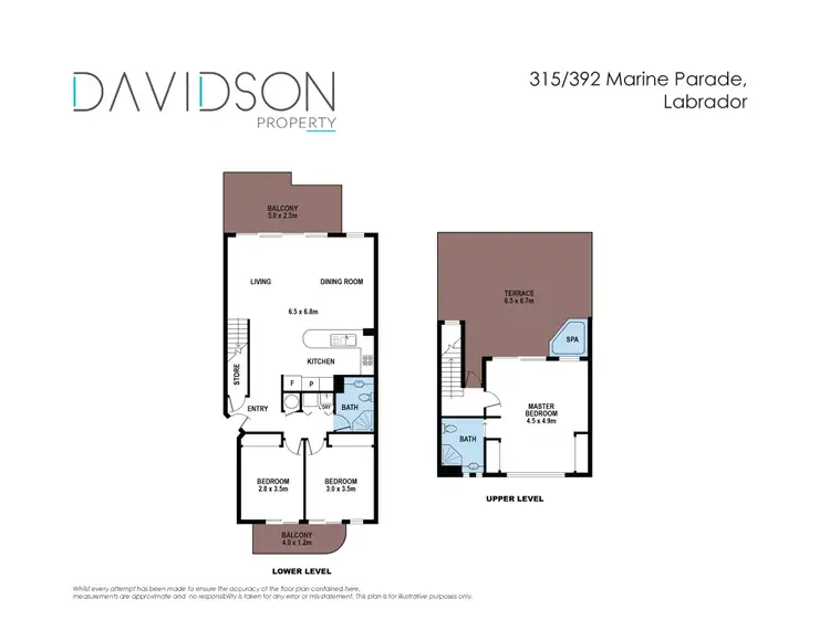 Floorplan of Homely apartment listing, 315/392 Marine Parade, Labrador QLD 4215