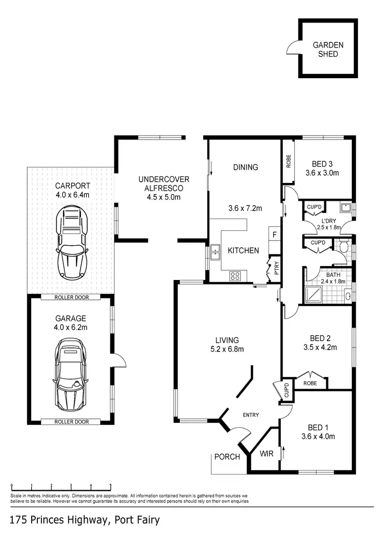 Floorplan of Homely house listing, 175 Princes Highway, Port Fairy VIC 3284