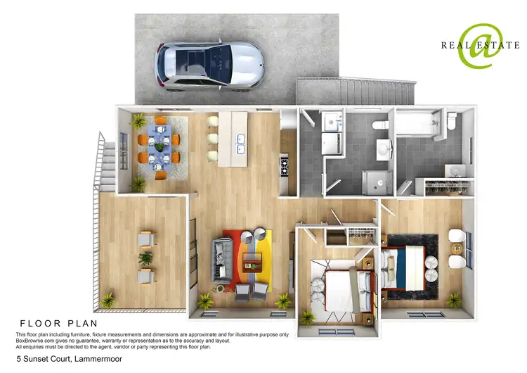 Floorplan of Homely house listing, 5 Sunset Court, Lammermoor QLD 4703