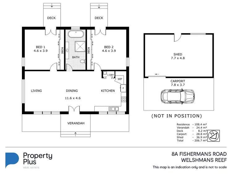 Floorplan of Homely house listing, 8A Fishermans Road, Welshmans Reef VIC 3462