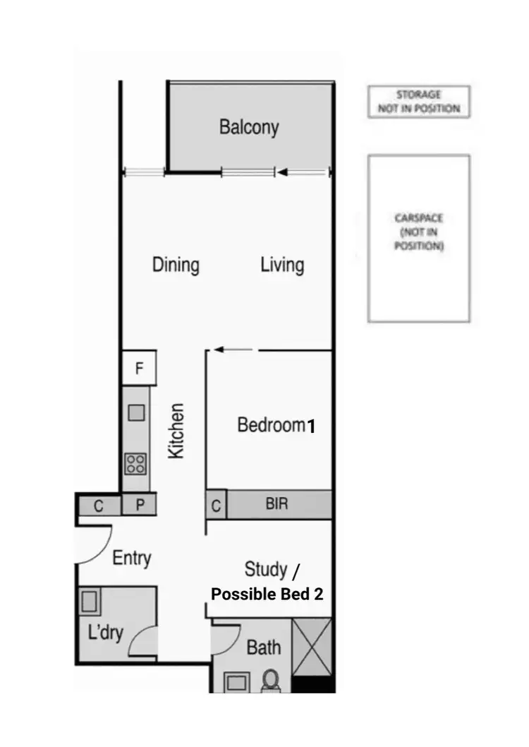 Floorplan of Homely apartment listing, 106/62-64 Station Street, Fairfield VIC 3078