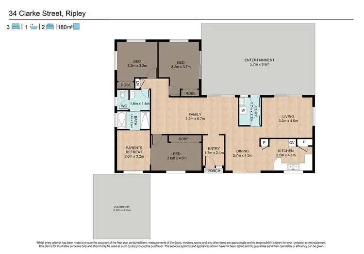 Floorplan of Homely house listing, 34 Clarke Street, Ripley QLD 4306