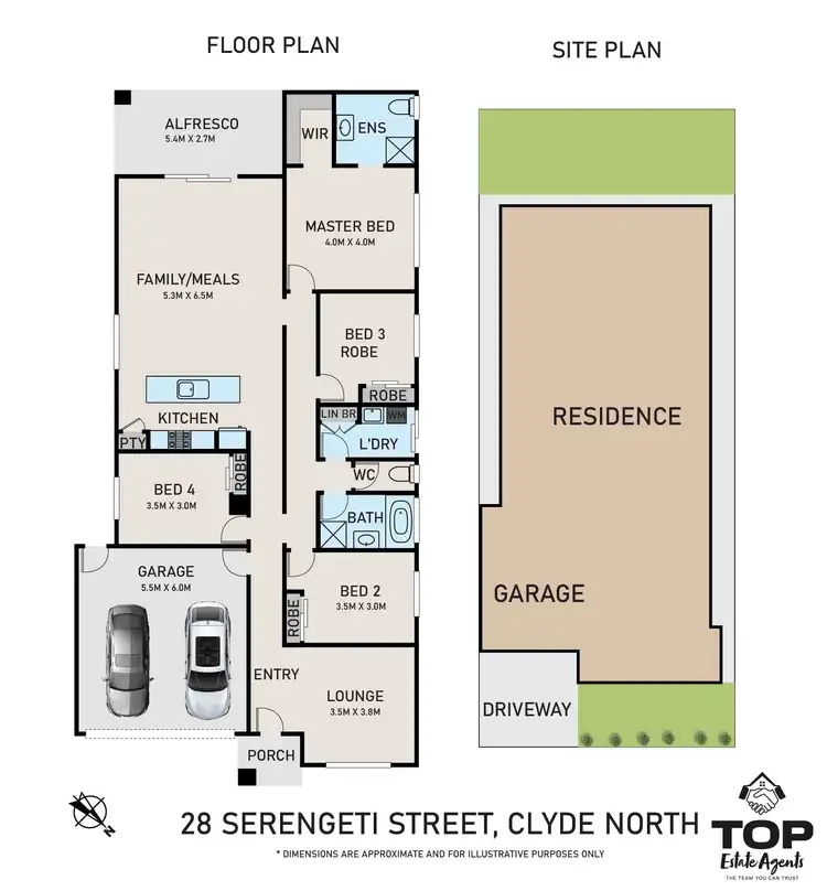 Floorplan of Homely house listing, 28 Serengeti Street, Clyde North VIC 3978