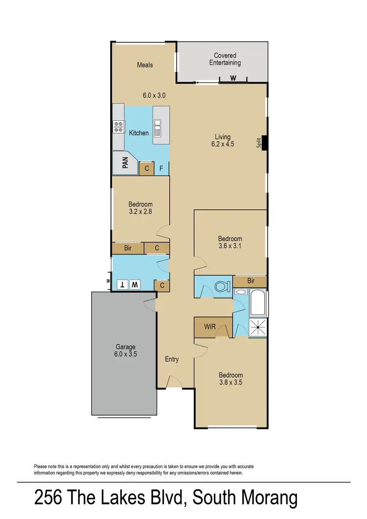Floorplan of Homely house listing, 256 The Lakes Boulevard, South Morang VIC 3752