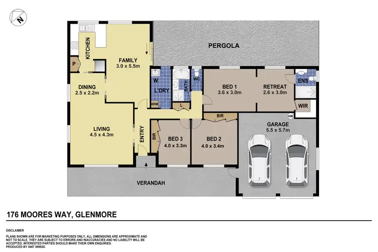 Floorplan of Homely house listing, 176 moores way, Glenmore NSW 2570